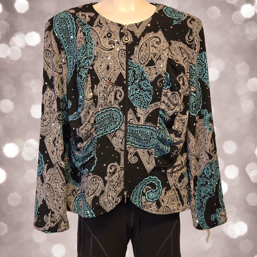 Joseph Ribkoff Zip Blazer‎ - Size 12