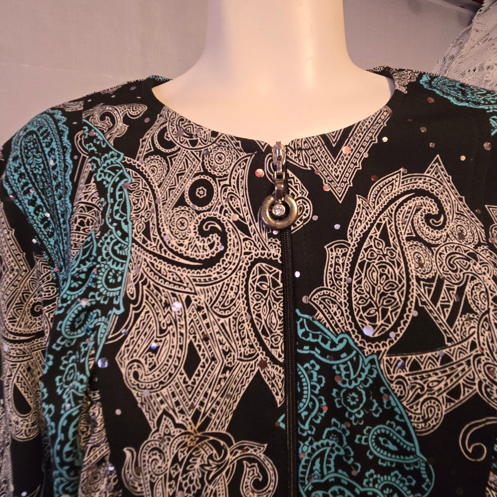 Joseph Ribkoff Zip Blazer‎ - Size 12