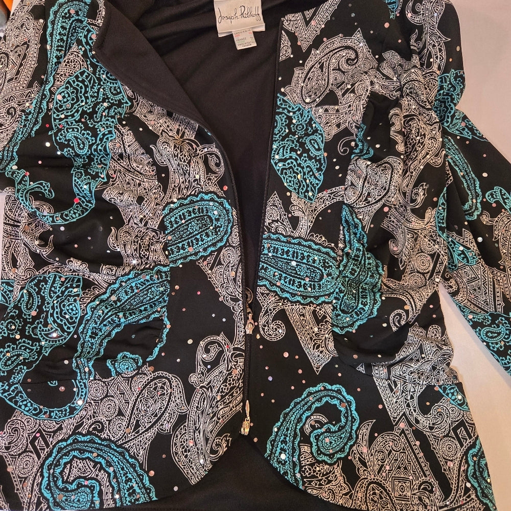 Joseph Ribkoff Zip Blazer‎ - Size 12