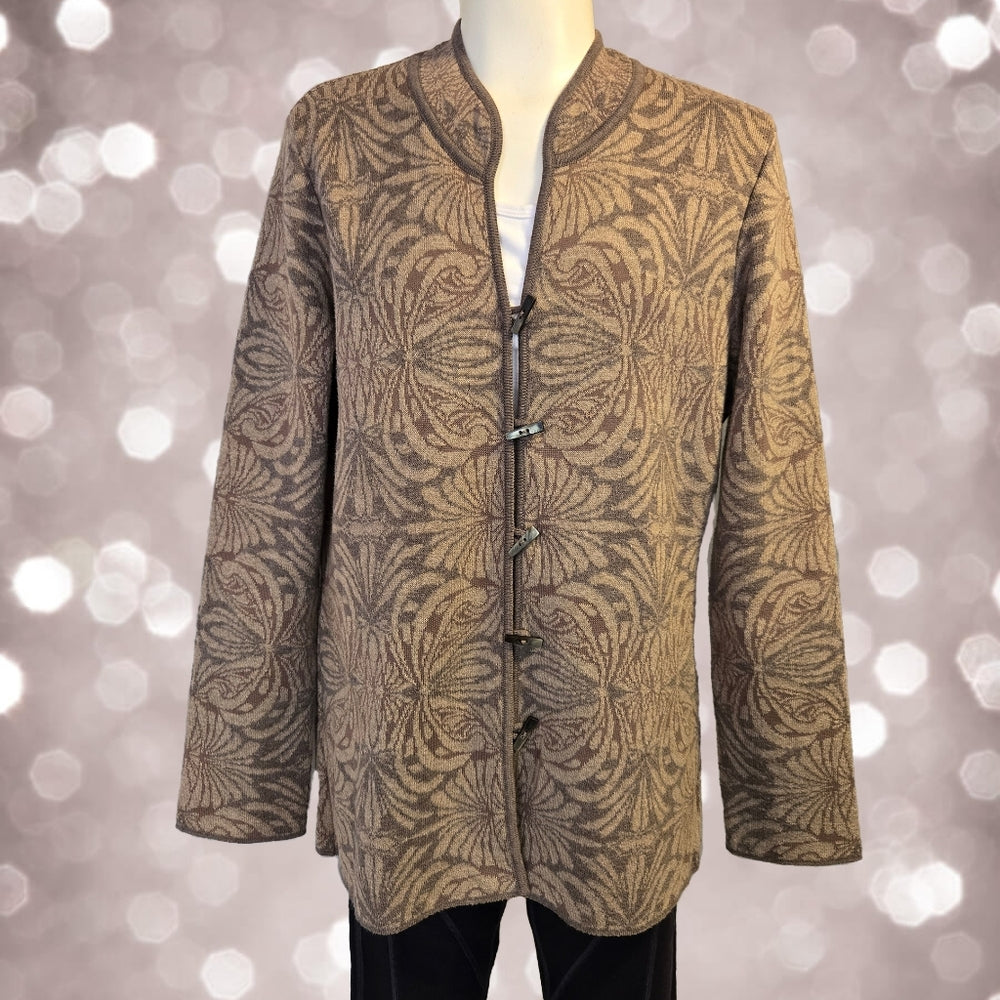 Peruvian Collection Toggle‎ Sweater - Size Medium