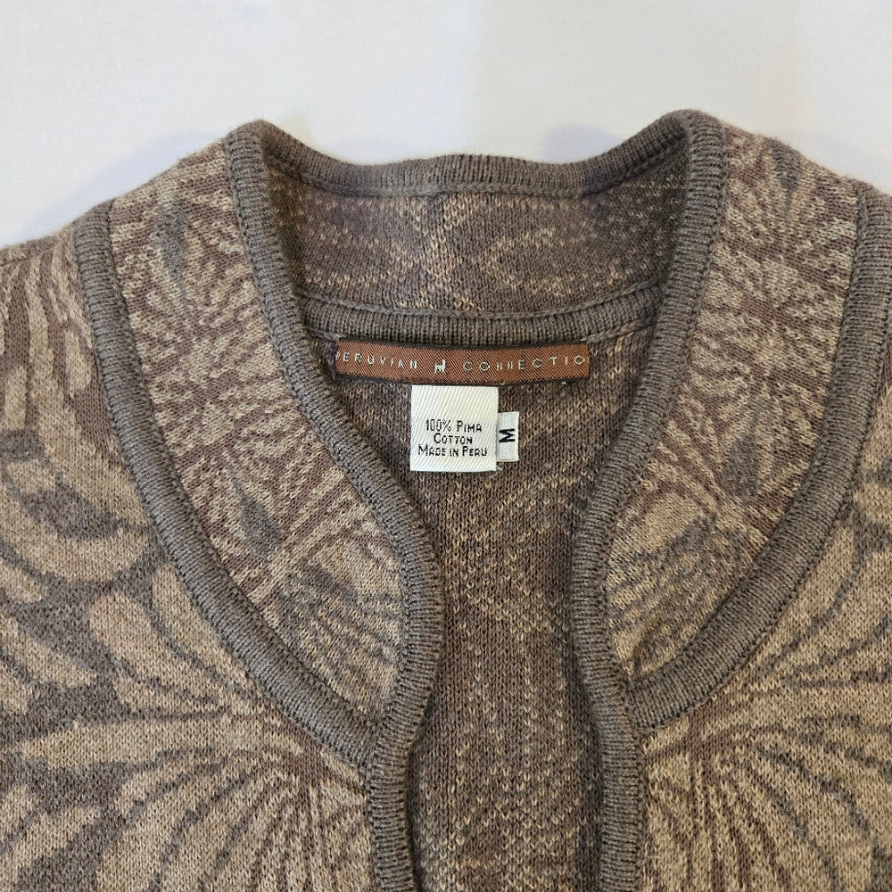 Peruvian Collection Toggle‎ Sweater - Size Medium