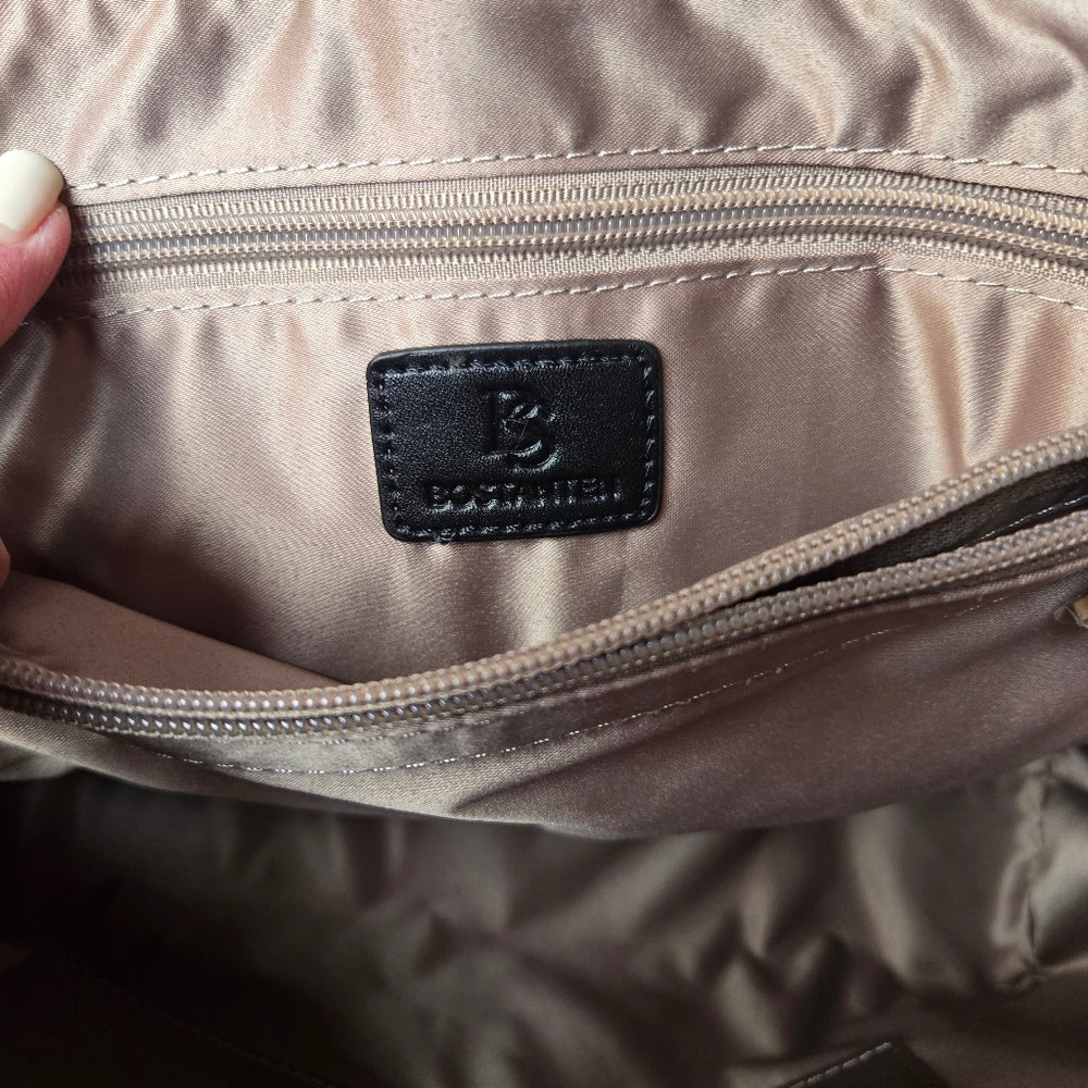 Black Vegan Leather Tote Bag -‎ NWOT