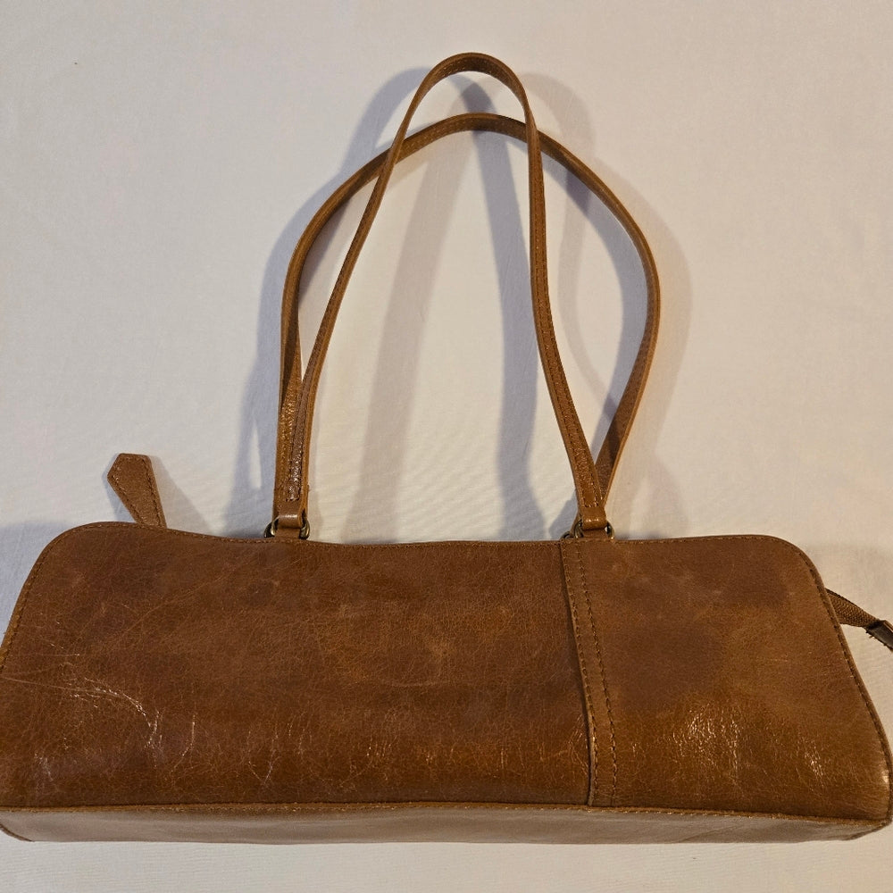 Pegabo‎ Vintage Leather East-West Shoulder Bag