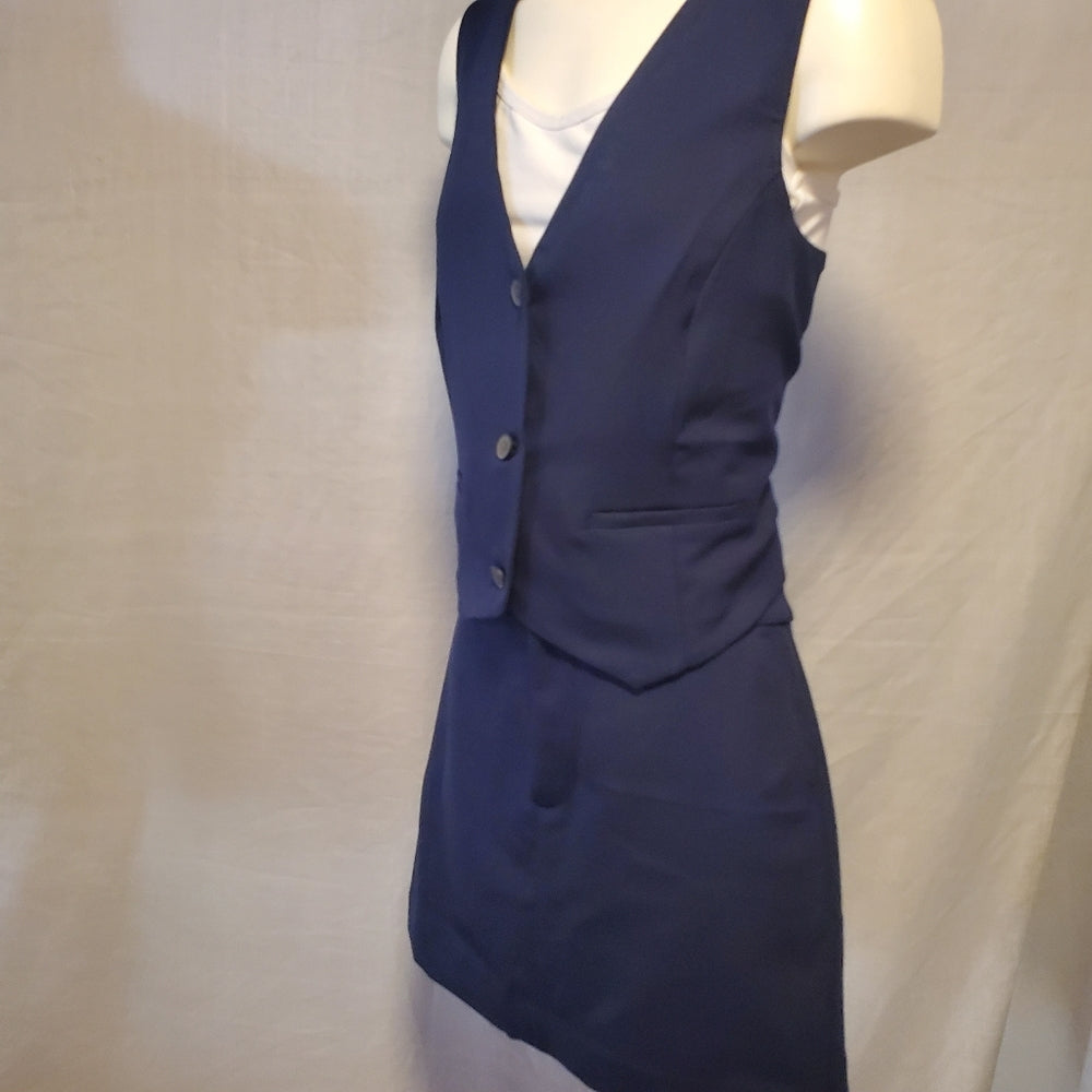 Gap Navy‎ Blue Vest and Skirt Set - Size 4