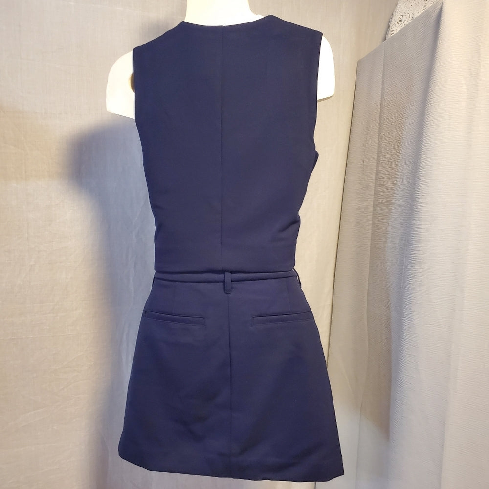 Gap Navy‎ Blue Vest and Skirt Set - Size 4