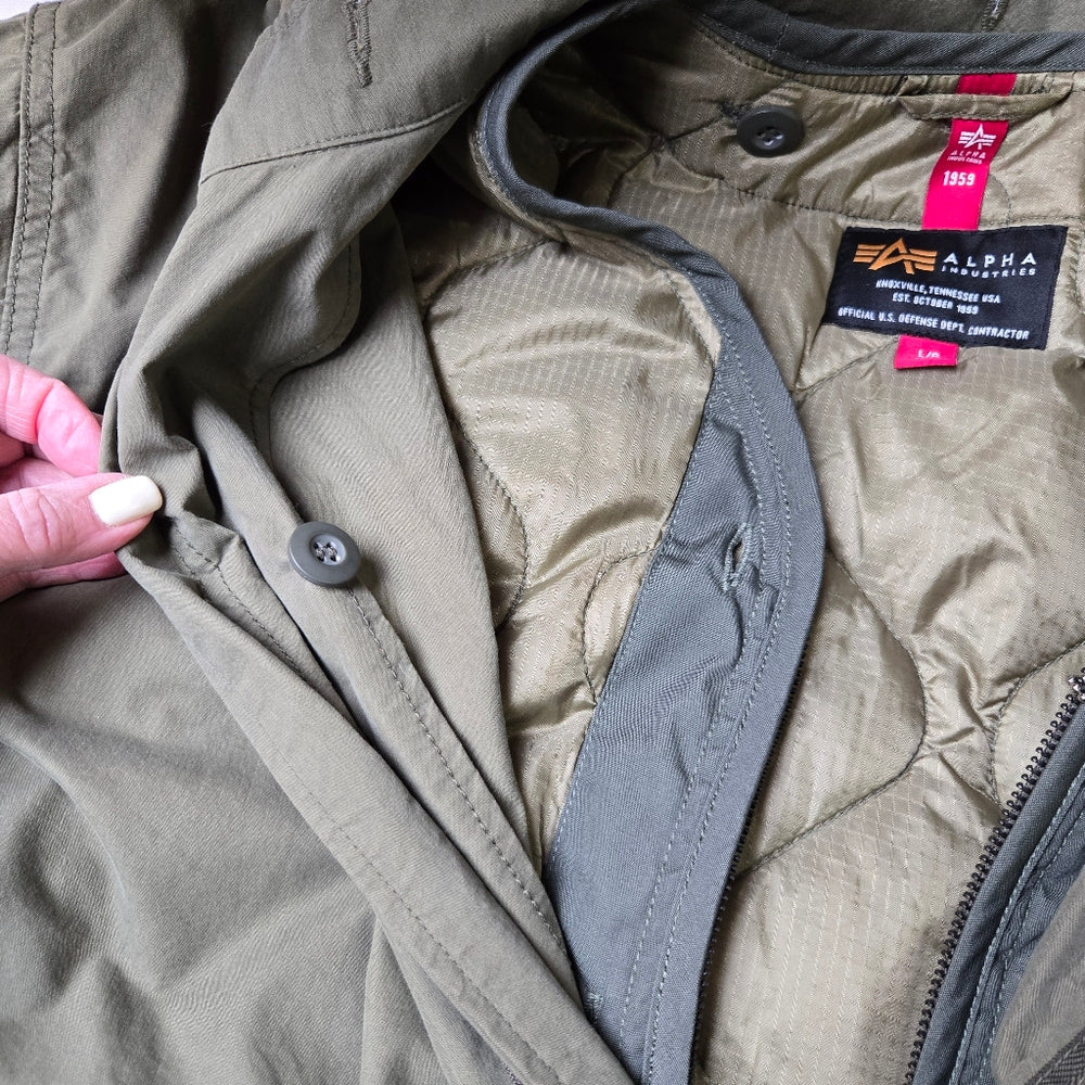 Alpha‎ Defender M-65 Parka with Removeable Liner - Men's NWT Size Large