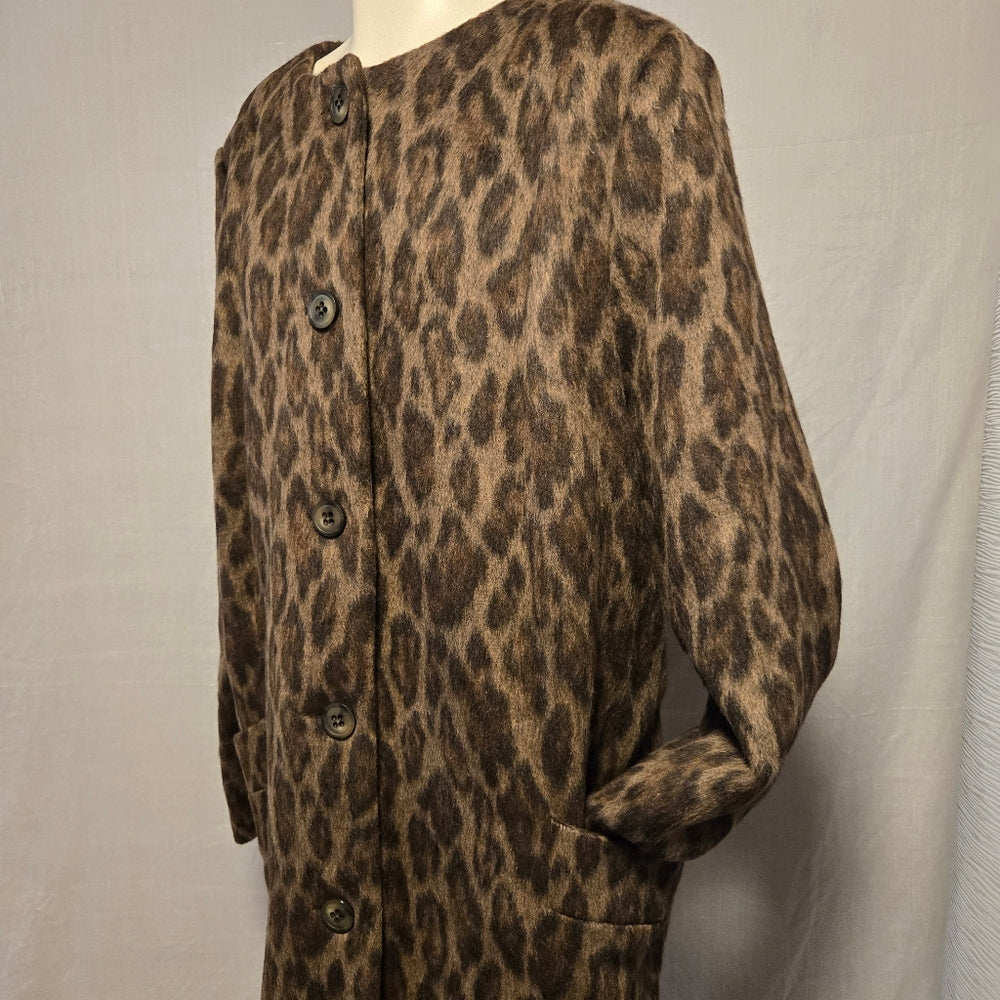 Olsen Europe Animal Print Jacket - Size XL‎