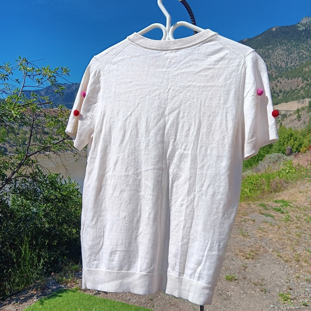 Kate Spade cotton/cashmere sweater.‎ Size Large