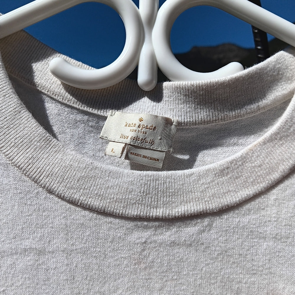 Kate Spade cotton/cashmere sweater.‎ Size Large