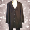 Doris Streich Women's Black Jacket - Size‎ Large