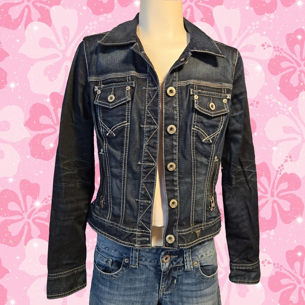 Y2K‎ Guess Jean Jacket - Size Small