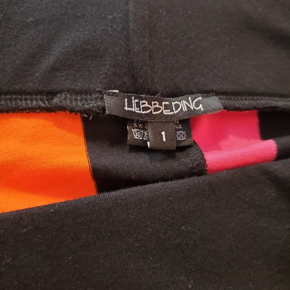 Hebbeding Colorful Striped Leggings -‎ Size Large