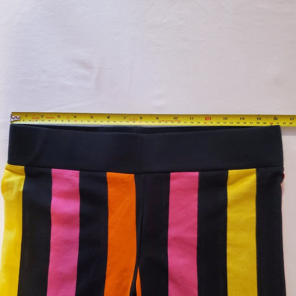Hebbeding Colorful Striped Leggings -‎ Size Large