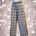 American‎ Eagle Gray Plaid Wide-Leg Pants - Size 6