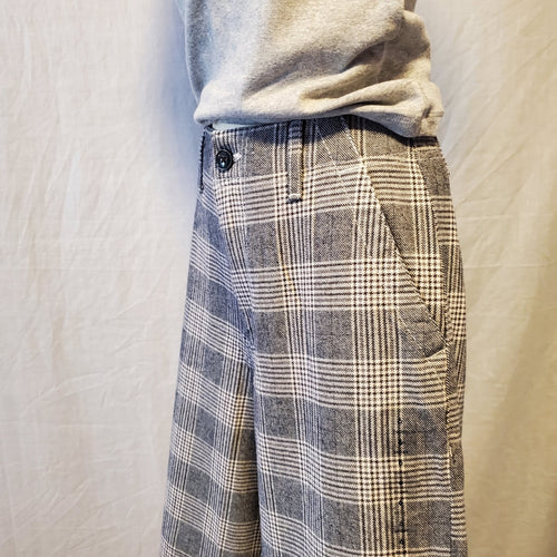 American‎ Eagle Gray Plaid Wide-Leg Pants - Size 6
