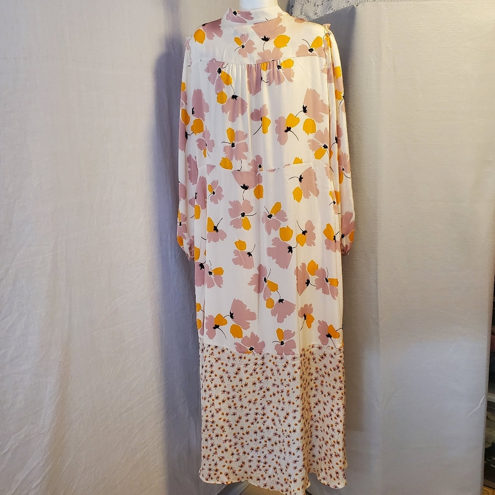Me + Em Floral Long Sleeve Maxi Dress - Size 16‎