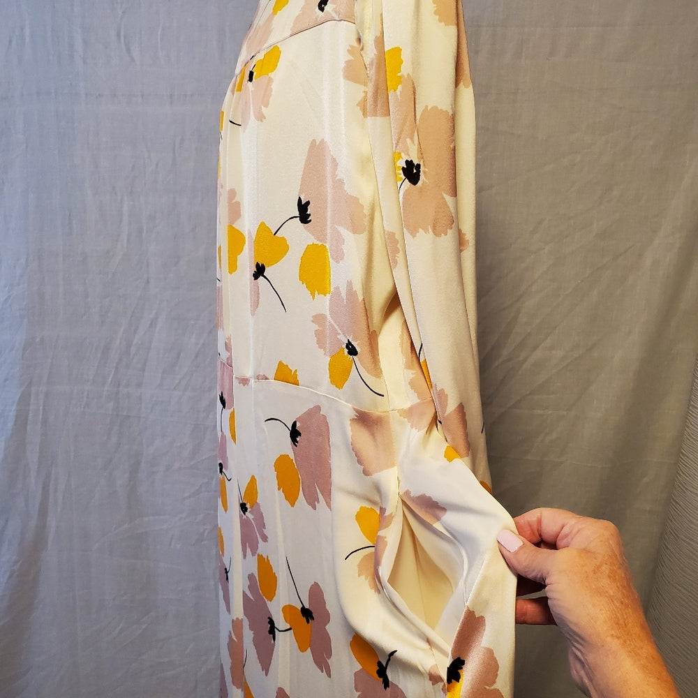 Me + Em Floral Long Sleeve Maxi Dress - Size 16‎