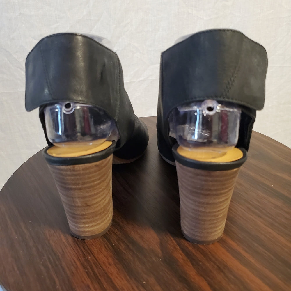 Nine West‎ Black Peep-Toe Ankle Boots - Size 7.5