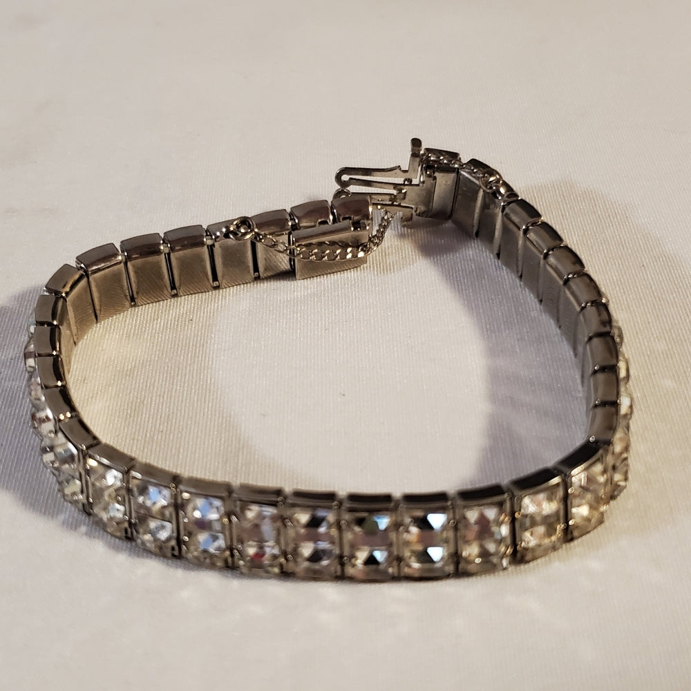 Vintage Rhinestone Tennis Bracelet