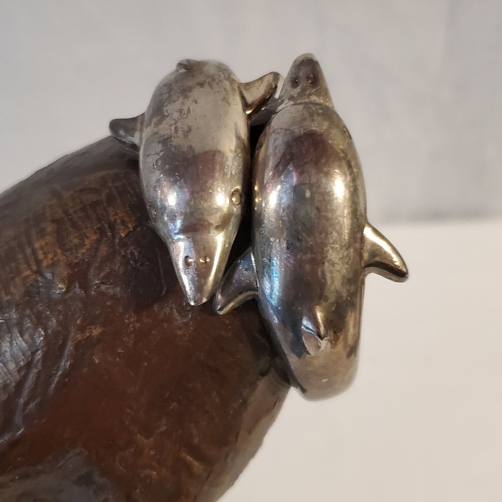 Vintage Dolphin Cuff Bracelet