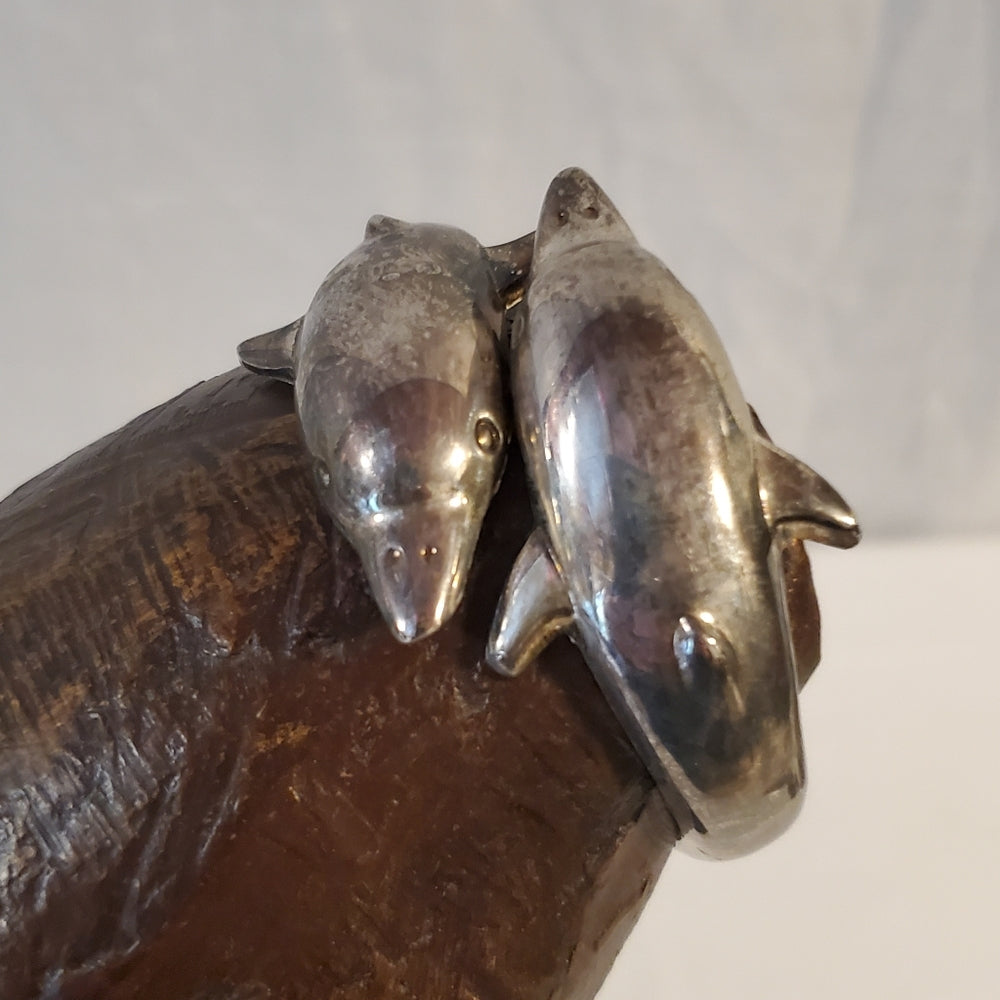 Vintage Dolphin Cuff Bracelet