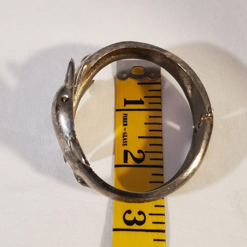 Vintage Dolphin Cuff Bracelet