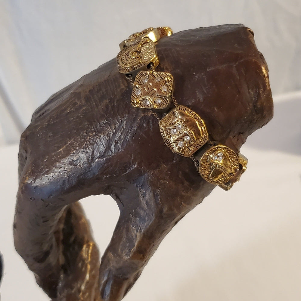Vintage Gold Tone Link Bracelet