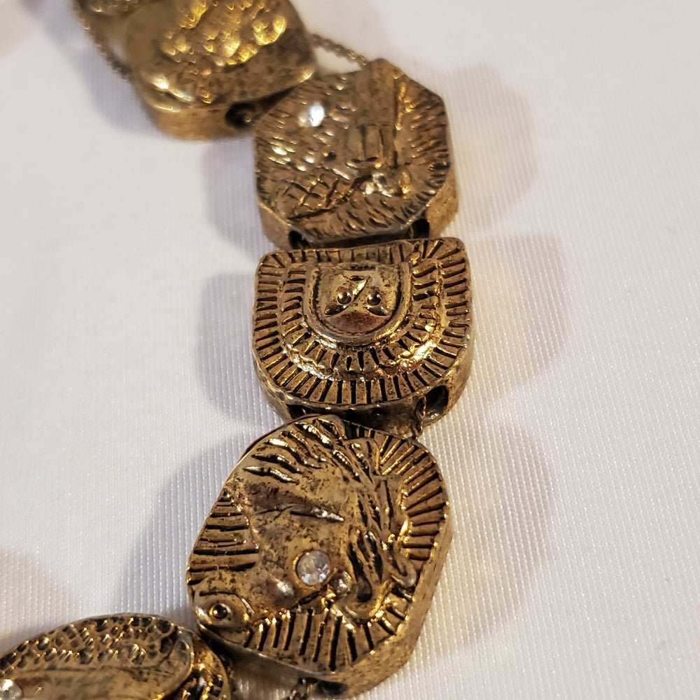 Vintage Gold Tone Link Bracelet