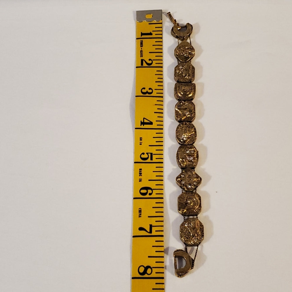 Vintage Gold Tone Link Bracelet