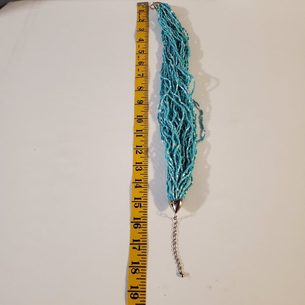 VintageTurquoise Beaded Multi-Strand Necklace