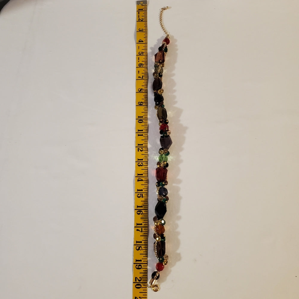 Glass Bead Necklace and Earings