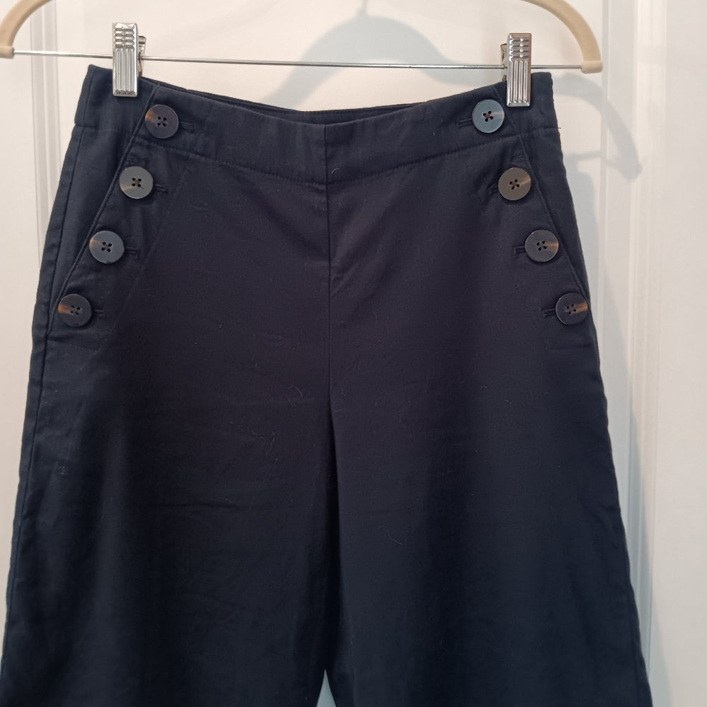 Ann Taylor Cropped Linen Pants -‎ Size 0