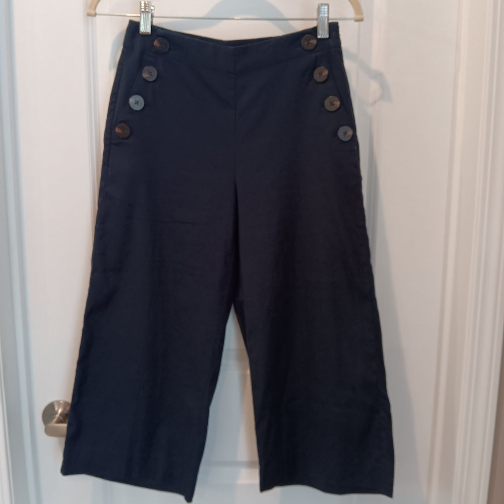 Ann Taylor Cropped Linen Pants -‎ Size 0