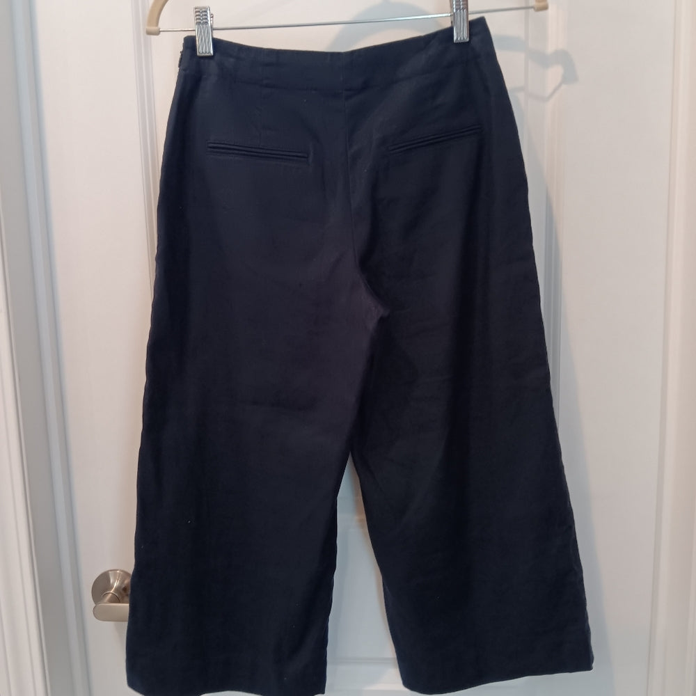 Ann Taylor Cropped Linen Pants -‎ Size 0