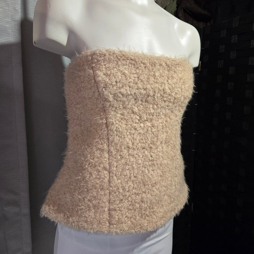 Zara fur Bustier NWT - Size M‎