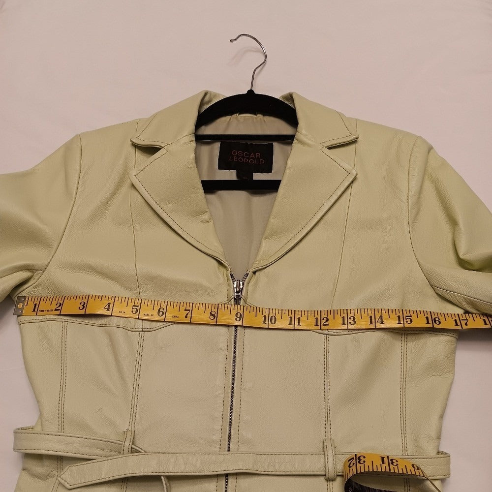 Oscar Leopold Leather Jacket - Size Small‎