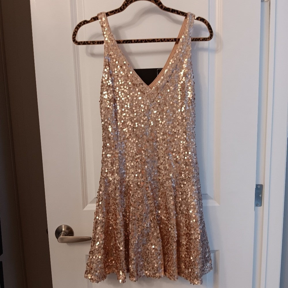 Guess V neck Sequin dress, cocktail ‎  - Size Small