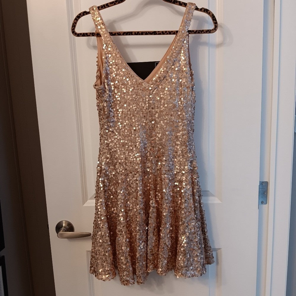 Guess V neck Sequin dress, cocktail ‎  - Size Small