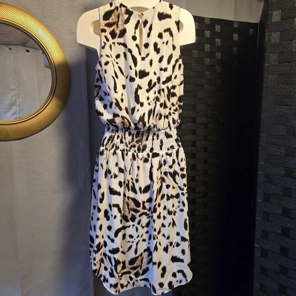 Leopard Print Sleeveless Dress - Size XS‎