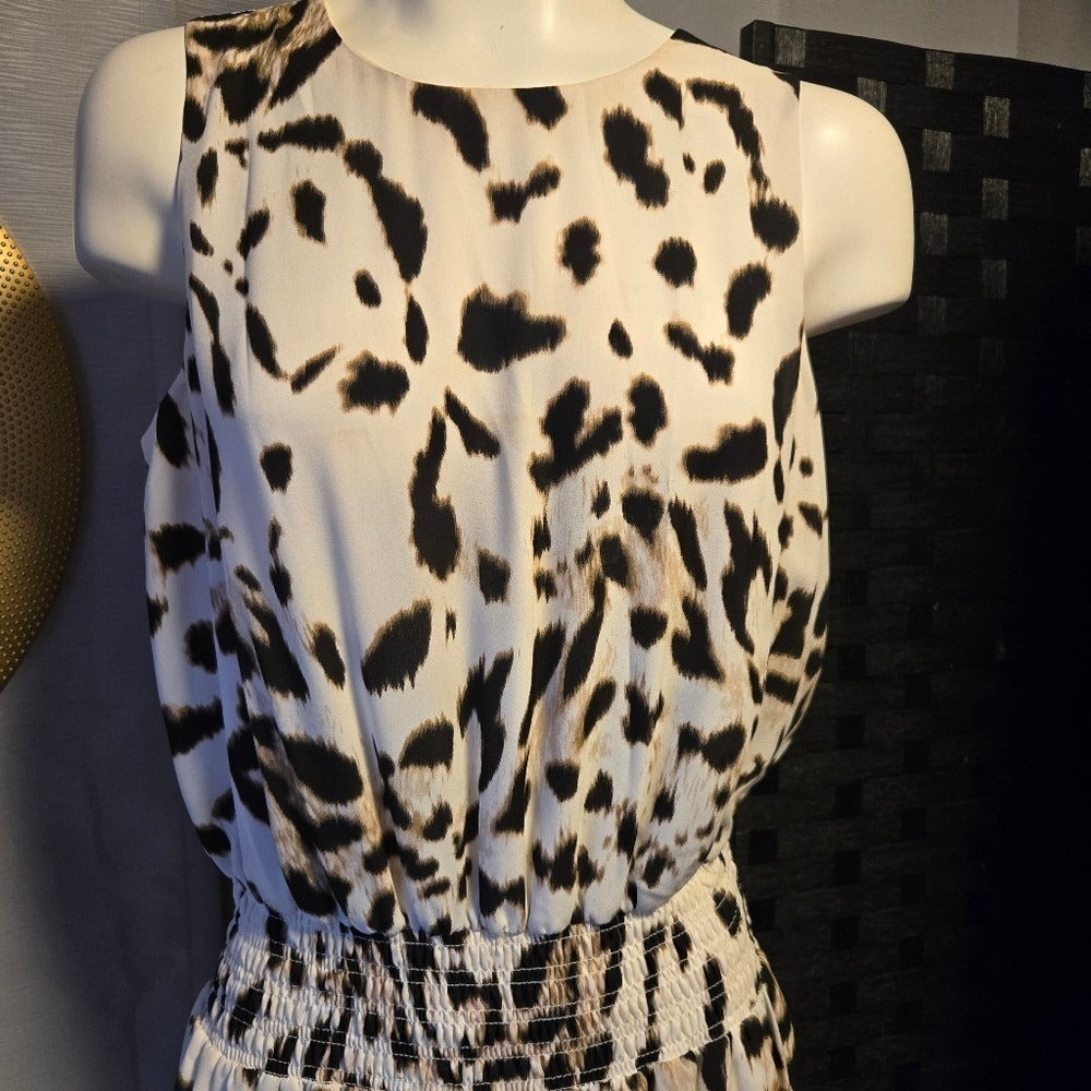 Leopard Print Sleeveless Dress - Size XS‎