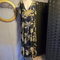 Malai Maxi Dress with Ruffle Sleeves - Small to‎ Medium