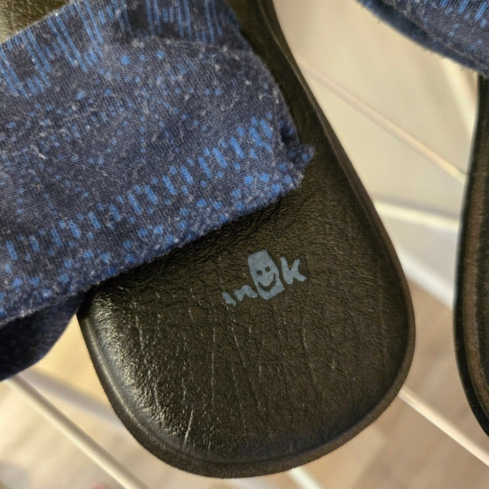 Sanuk blue yoga‎ sling sandals - Size 7