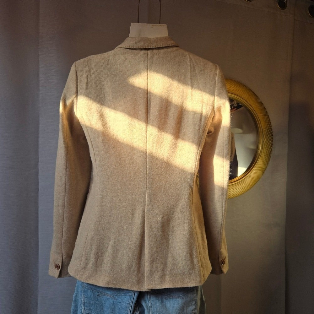 Women's Massimo Dutti cream Blazer - Size 4‎