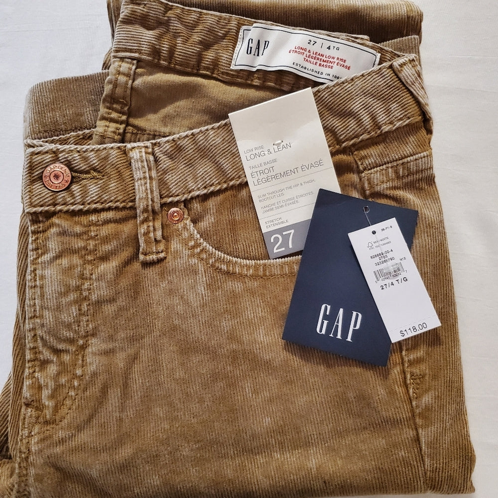 Low Rise Corduroy Long & Lean Jeans