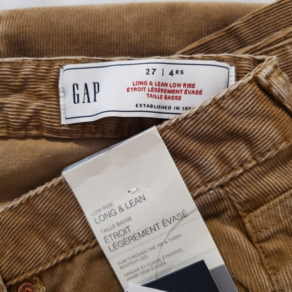 Low Rise Corduroy Long & Lean Jeans