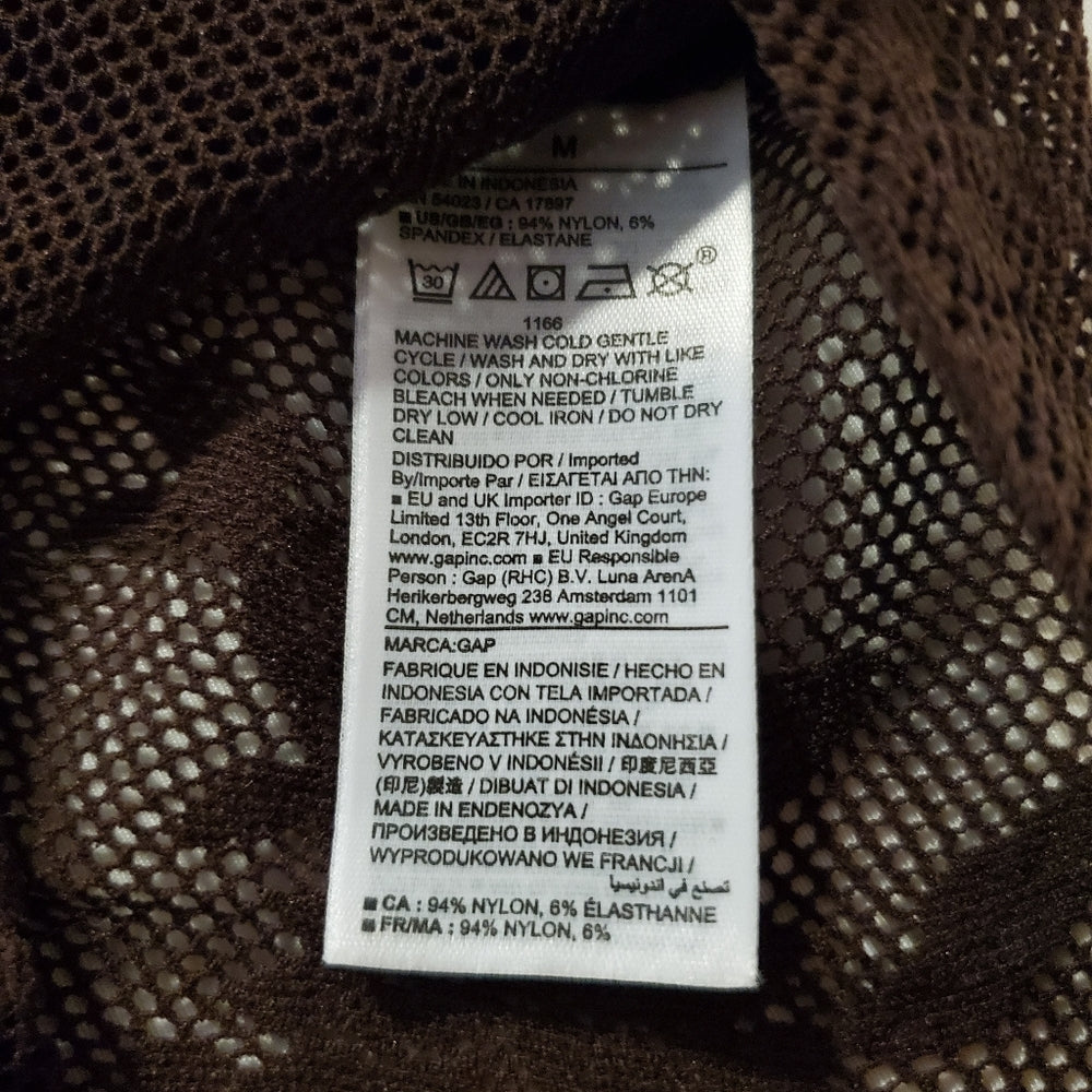 Floral Lace Mesh Top - Size Medium