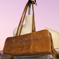 Pegabo‎ Vintage Leather East-West Shoulder Bag