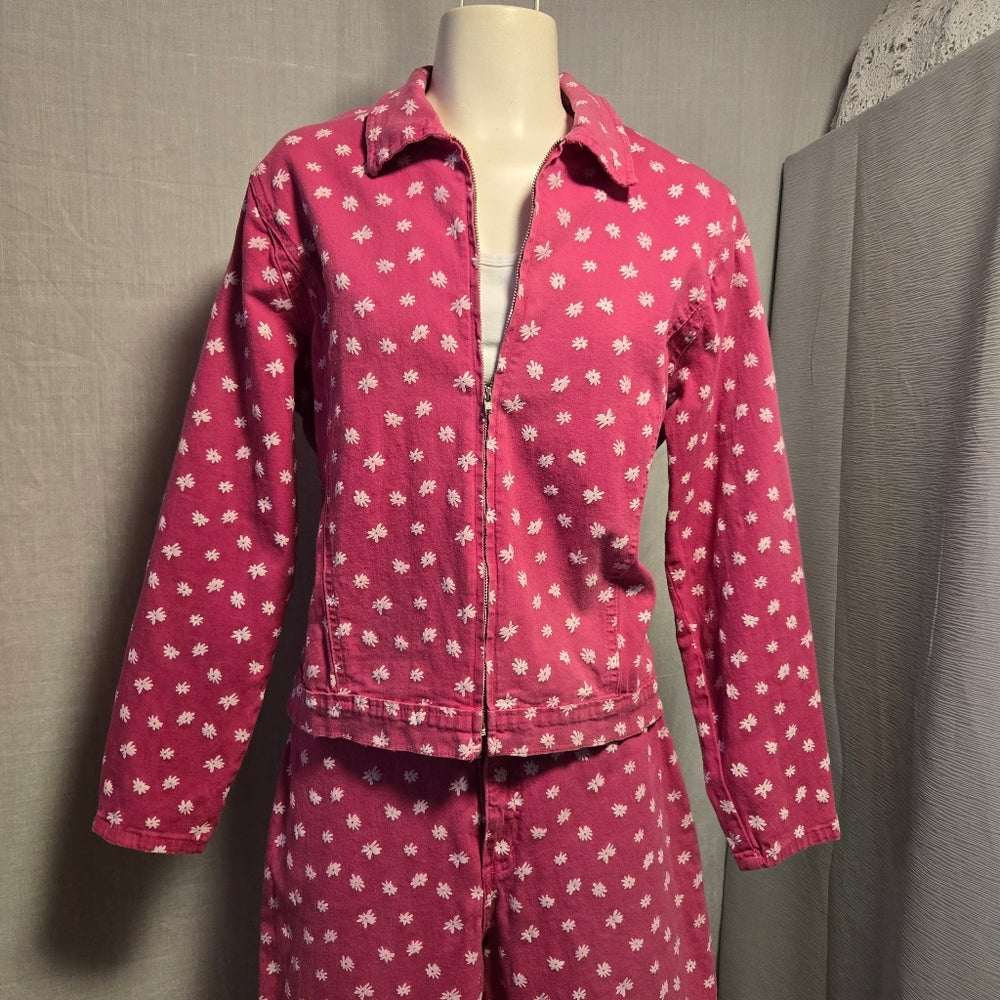 Vintage French‎ Dressing Denim 2 Piece Pant Set - Size 8