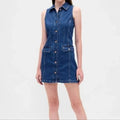 GAP Sleeveless Denim Shirt Dress - Size Medium