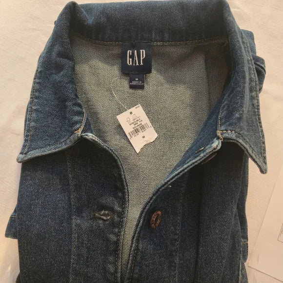 GAP Sleeveless Denim Shirt Dress - Size Medium
